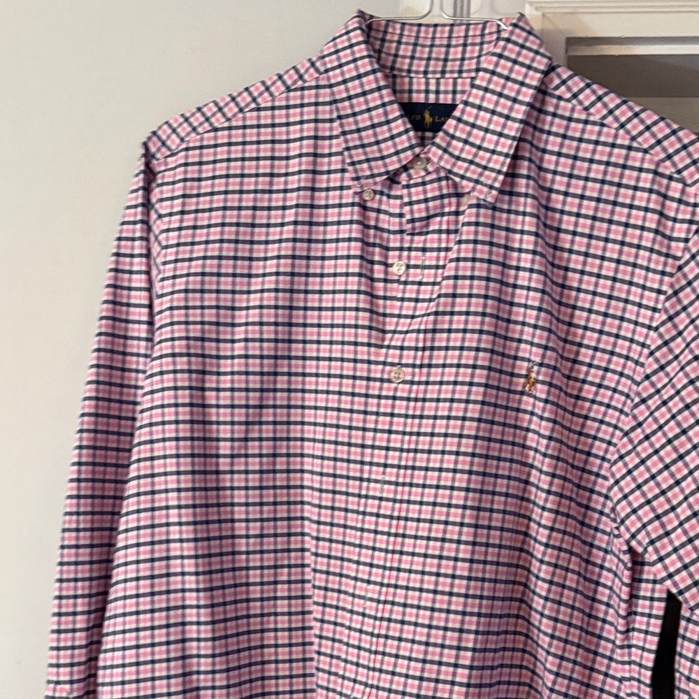 Polo by Ralph Lauren Pink and Blue Checkered Shirt